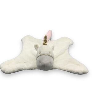 Baby Gund 24" Luna Comfy Cozy Unicorn Lovey Blanket White Plush Stuff Animal